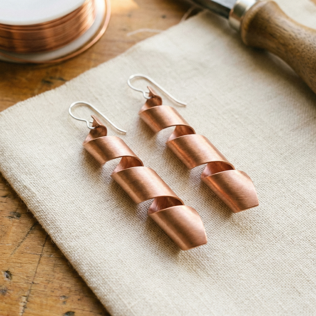 Shirley's Dusk Copper Earrings