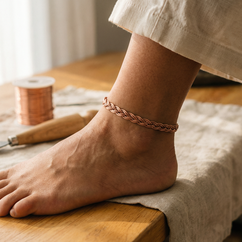 Shirley's Reed Copper Anklet
