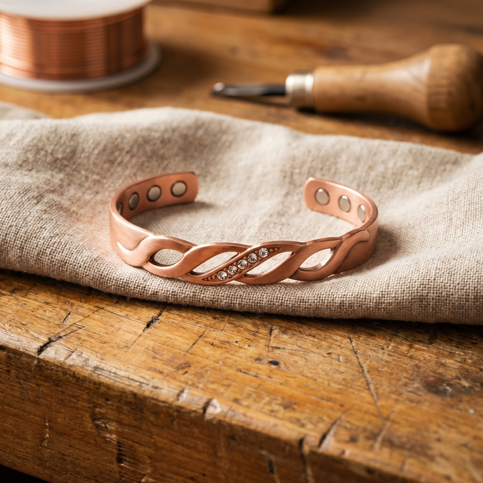 Shirley's Seam Copper Bracelet