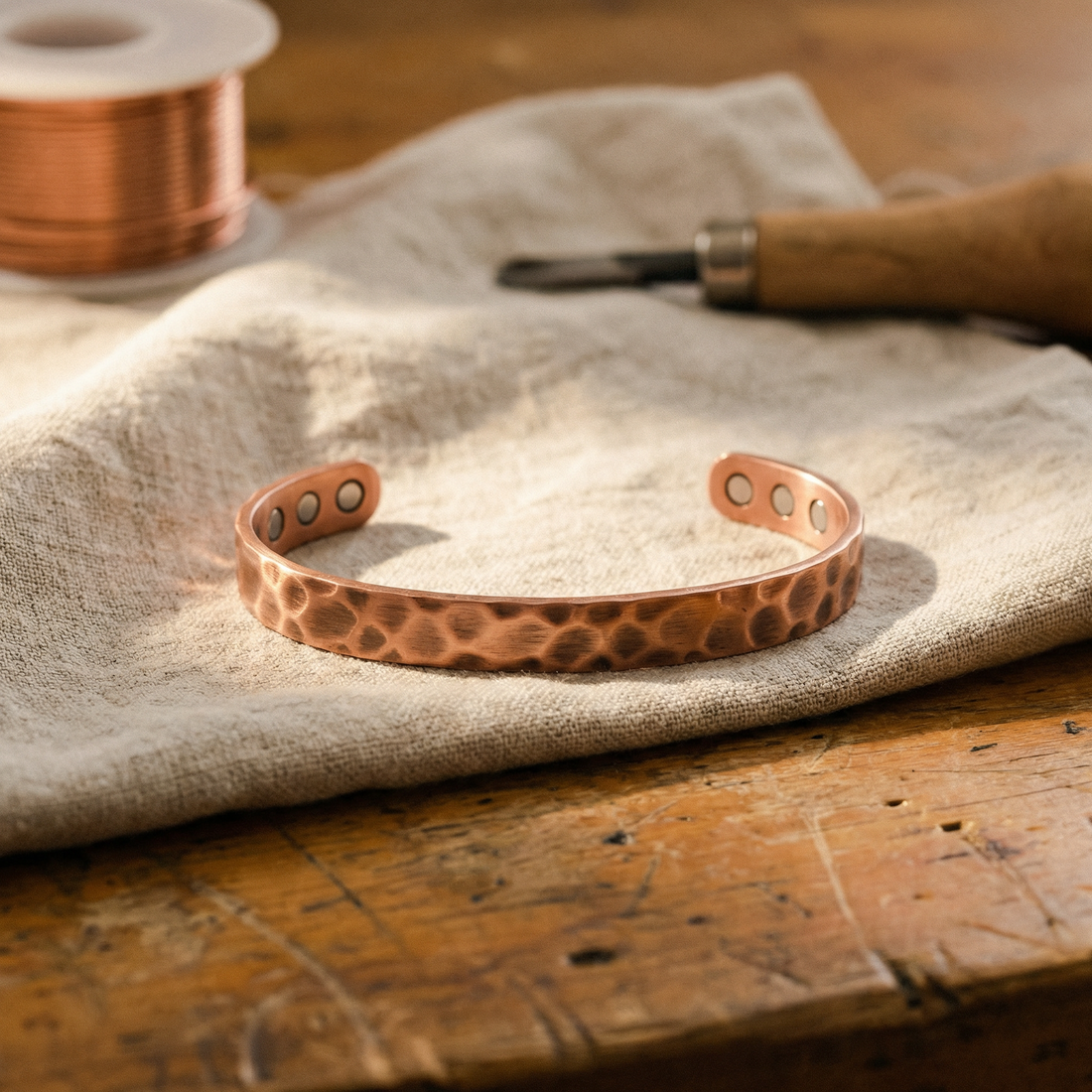 Shirley's Furrow Copper Bracelet