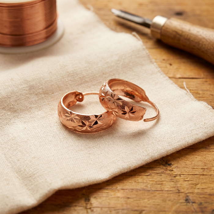 Shirley's Dew Copper Earrings