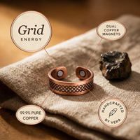 Shirley's Grid Copper Ring