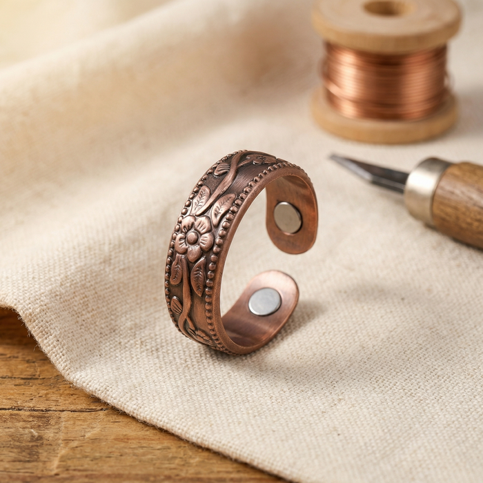 Shirley's Petal Copper Ring