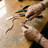 Shirley's Coil Copper Anklet