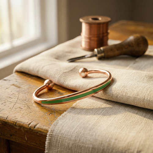 Shirley's Jade Copper Bracelet