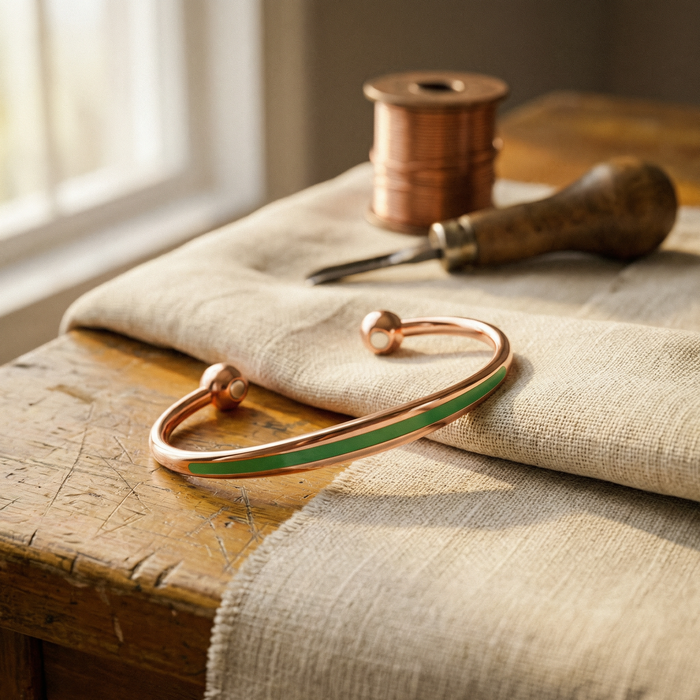 Shirley's Jade Copper Bracelet