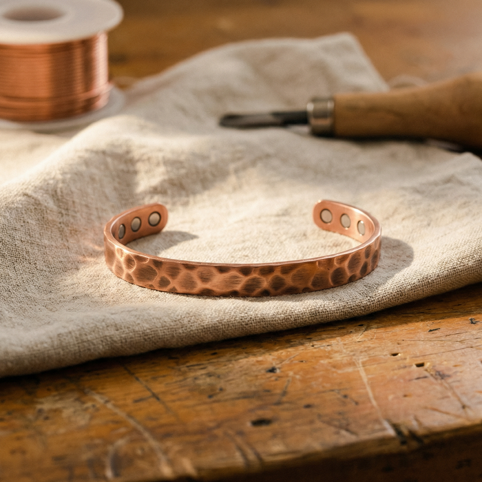 Shirley's Furrow Copper Bracelet
