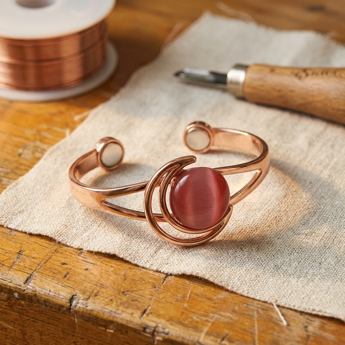 Shirley's Sphere Pink Copper Bracelet