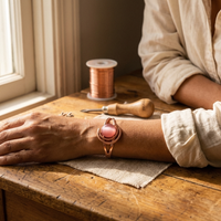 Shirley's Sphere Pink Copper Bracelet