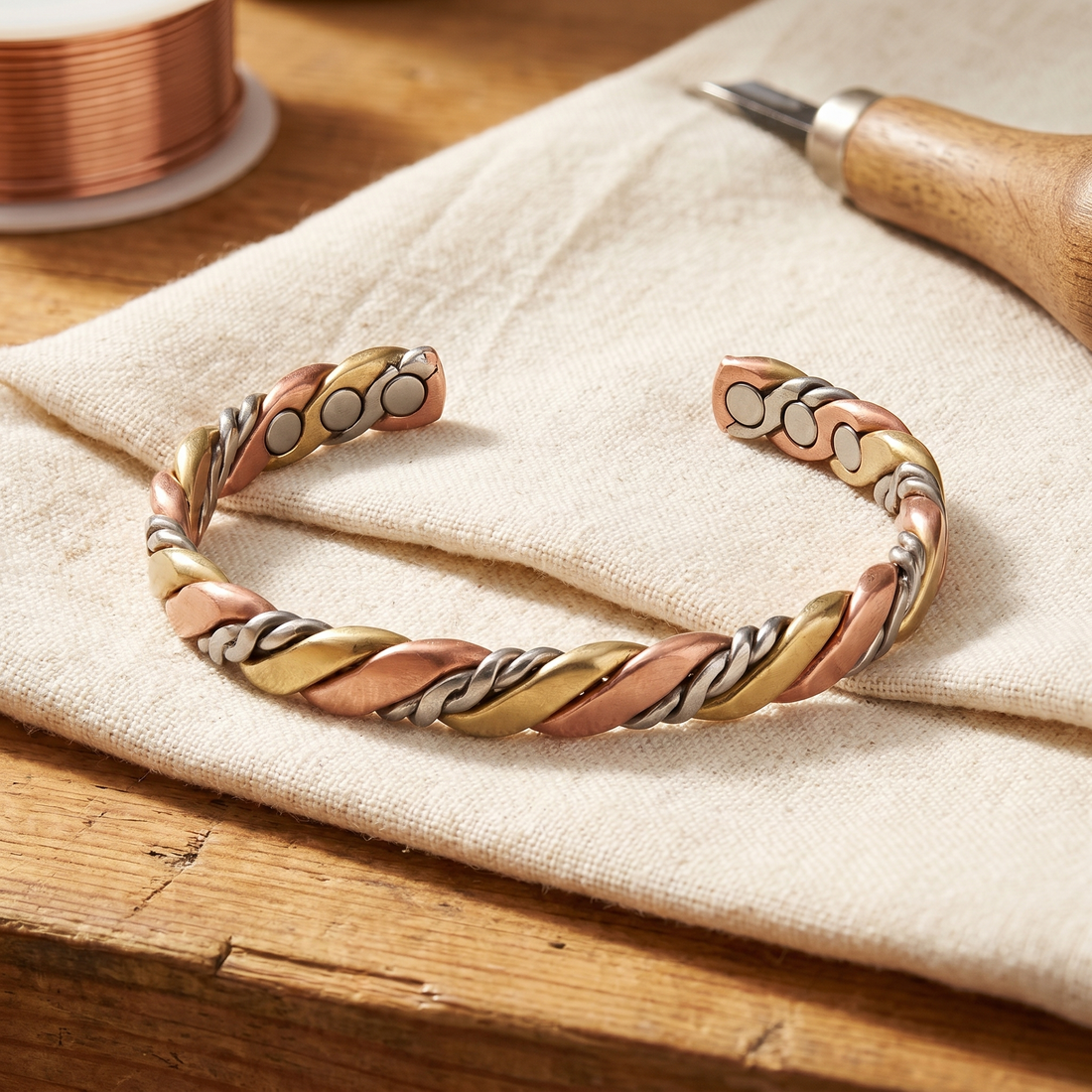 Shirley's Stone Copper Bracelet