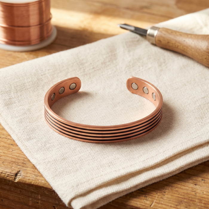 Shirley's Sage Copper Bracelet