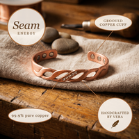 Shirley's Seam Copper Bracelet