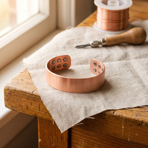 Shirley's Anvil Copper Bracelet