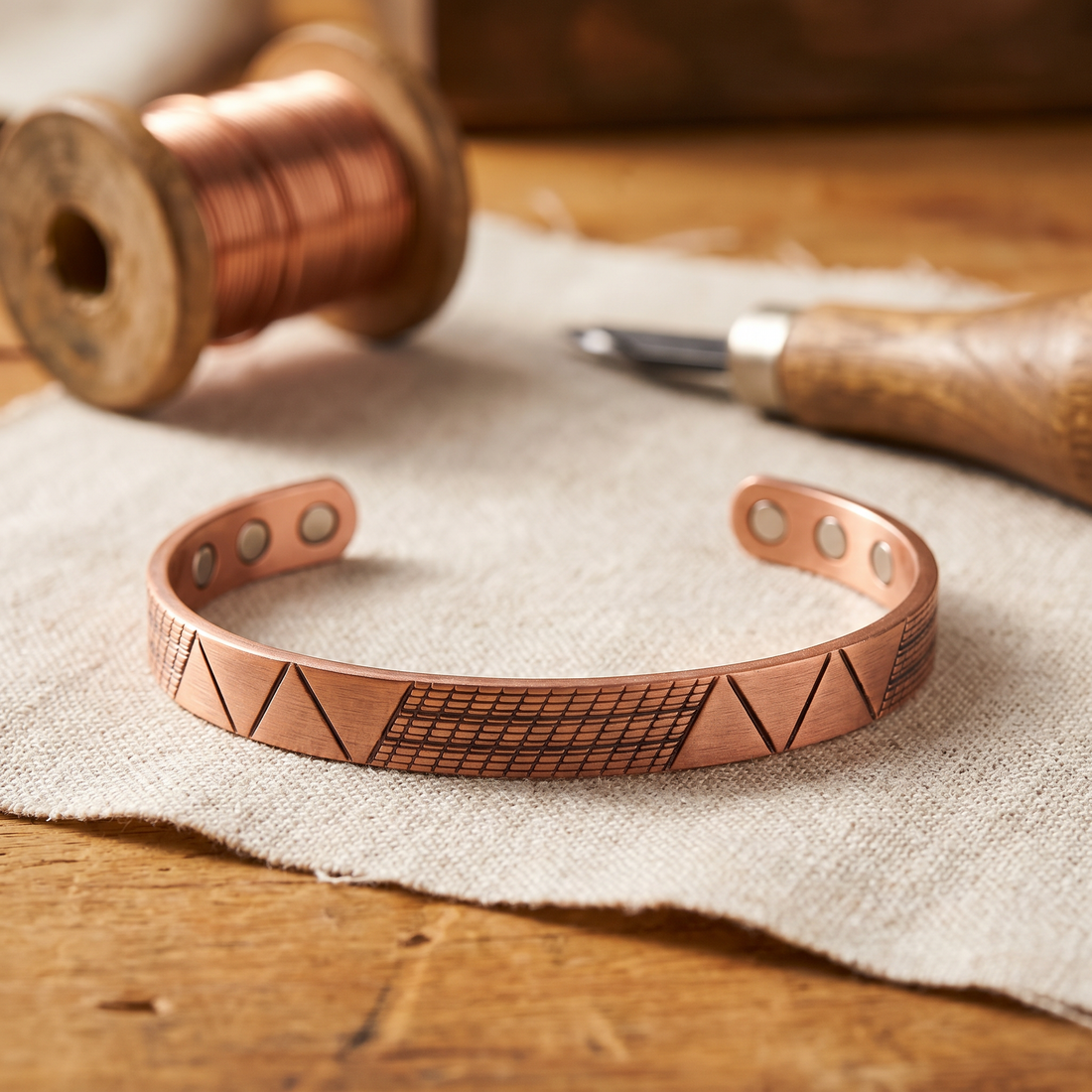 Shirley's Crest Copper Bracelet
