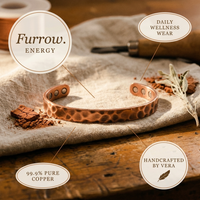 Shirley's Furrow Copper Bracelet