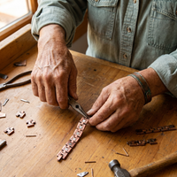 Bruce's Gorse Men's Copper Bracelet