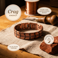Bruce's Crag Men's Copper Bracelet