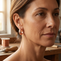 Shirley's Dew Copper Earrings