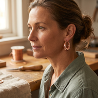 Shirley's Marl Copper Earrings