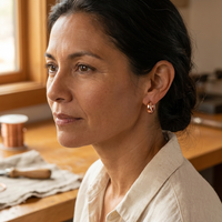 Shirley's Linnet Copper Hoop Earrings