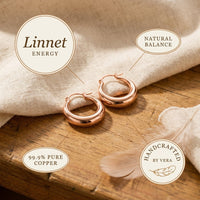 Shirley's Linnet Copper Hoop Earrings